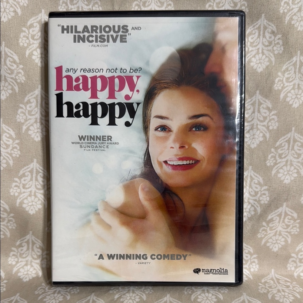 Magnolia Home Decor - Happy Happy Art in Pink and White